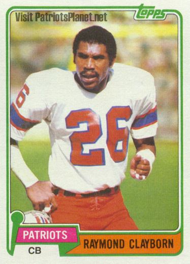 Raymond Clayborn Patriots Planet Memorabilia Project Trading Cards