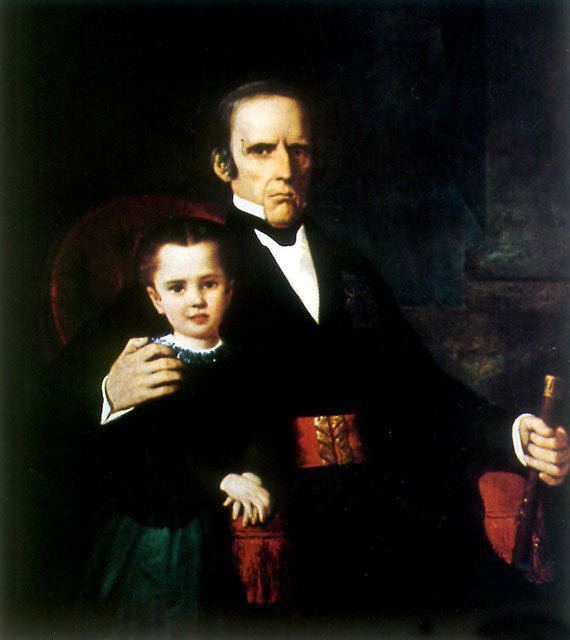 Raymond Monvoisin Retrato de Rafael Maroto y su nieta Raymond Monvoisin Pintura