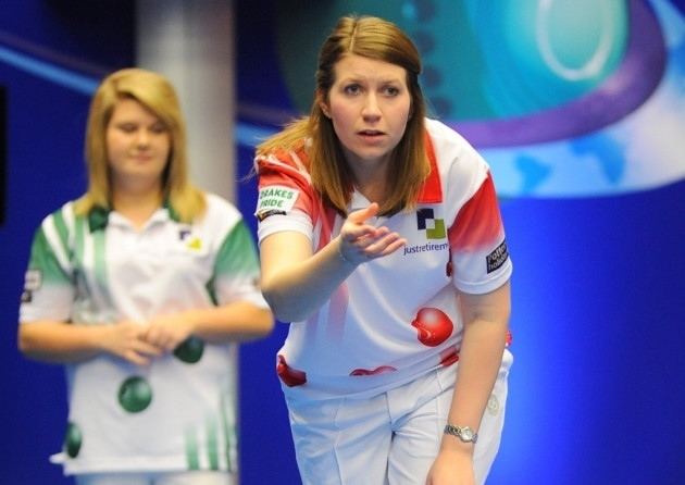 Rebecca Field (bowls) Mervyn King and Rebecca Field ready to fly the Norfolk flag at 2016