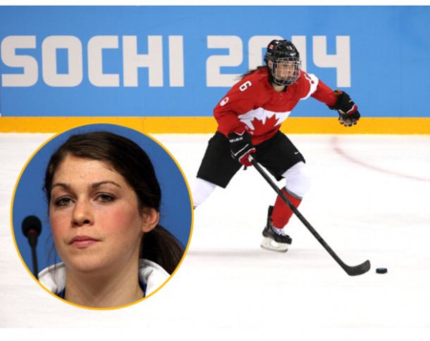 Rebecca Johnston Zooming in Sochi Rebecca Johnston39s Sudbury Hockey Family