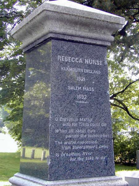 Rebecca Nurse Salem Witch Trials Notable Persons