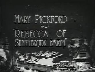 Rebecca of Sunnybrook Farm (1917 film) Rebecca of Sunnybrook Farm 1917 film Wikipedia