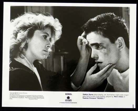 Rebel (1985 film) REBEL 1985 Matt Dillon Bryan Brown Debra Byrne Original Movie Still 2