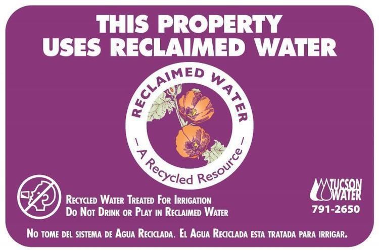 Reclaimed water Reclaimed Water Signs Official website of the City of Tucson