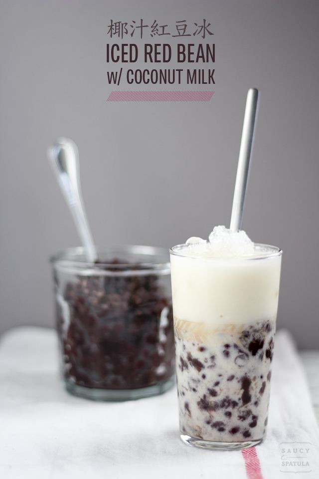 Red bean ice Iced Red Bean with Coconut Milk Saucy Spatula