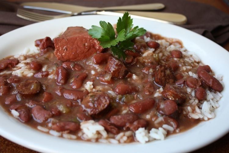 Red beans and rice New Orleans Red Beans and Rice Recipe