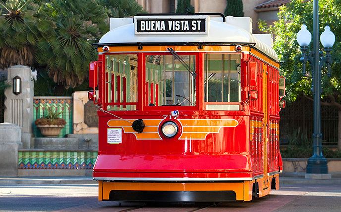 Red Car Trolley 90 Days til Disneyland Red Car Trolley