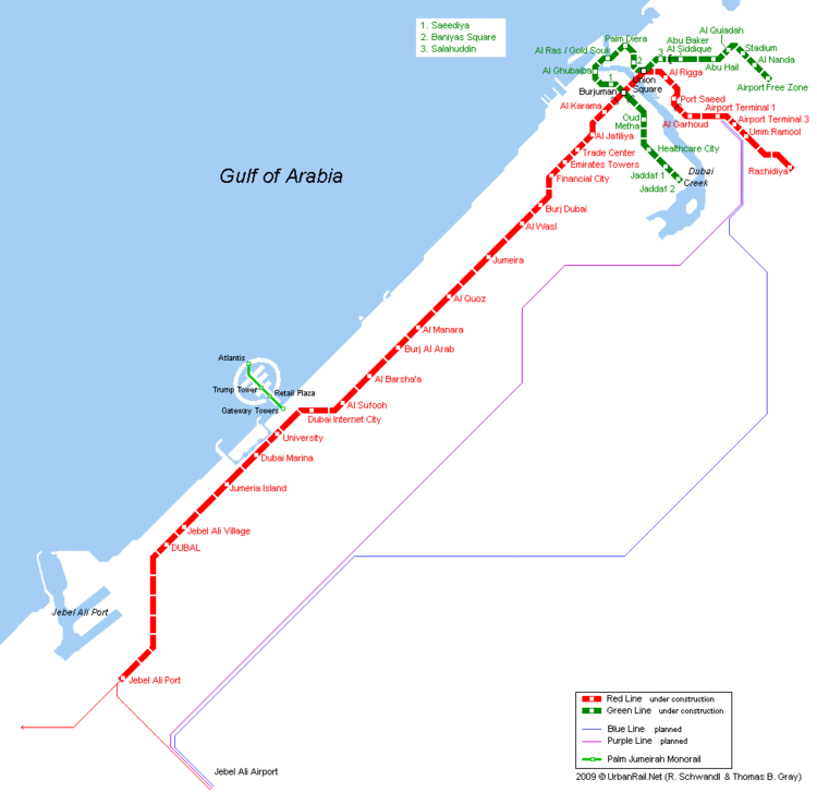 Red Line (Dubai Metro) Detail Dubai Metro Red Line Stations and Route Map UAE Dubai Metro