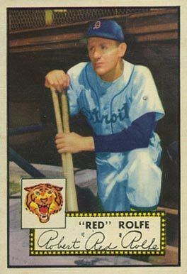 Red Rolfe 1952 Topps Red Rolfe 296 Baseball Card Value Price Guide