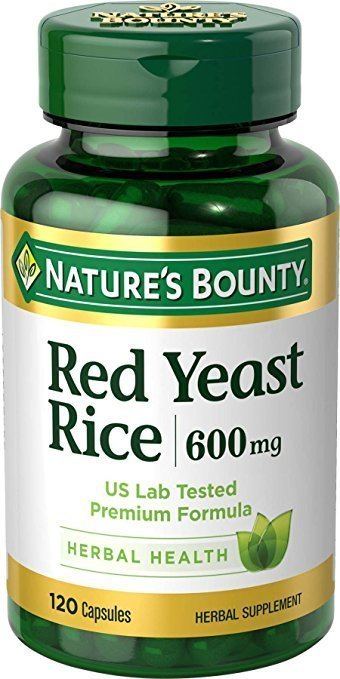 Red yeast rice Amazoncom Nature39s Bounty Red Yeast Rice 600 mg 120 Capsules