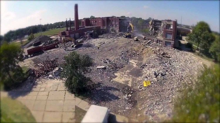 Redford High School Detroit Redford High School Demolition Meijer Aerial Video YouTube