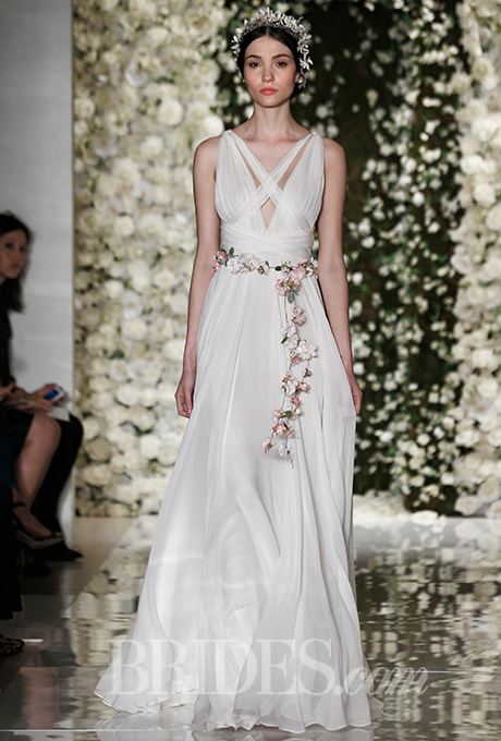 Reem Acra Olivia Wilde  Used wedding dresses, Strapless wedding dress,  Wedding dresses