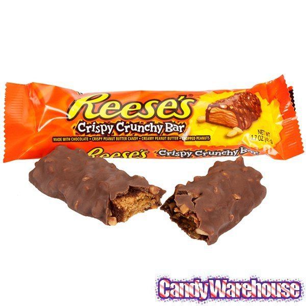 Reese's Crispy Crunchy Bar Reese39s Crispy Crunchy Candy Bars 18Piece Box CandyWarehousecom