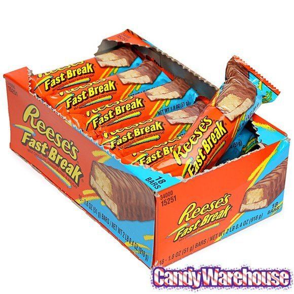 Reese's Fast Break Reese39s Fast Break Candy Bars 18Piece Box CandyWarehousecom