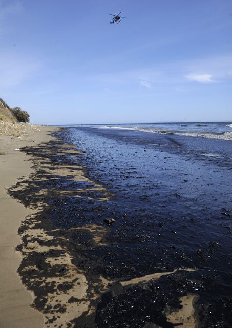 Refugio oil spill Big Oil Spill Along Refugio Coast