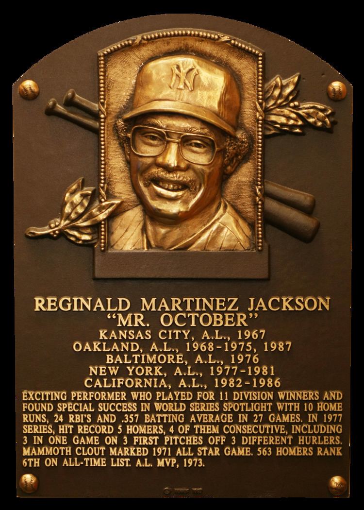 Reginald Jackson Jackson Reggie Baseball Hall of Fame
