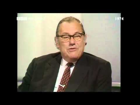 Reginald Maudling General Election October 1974 Reggie Maudling MP interviewed by