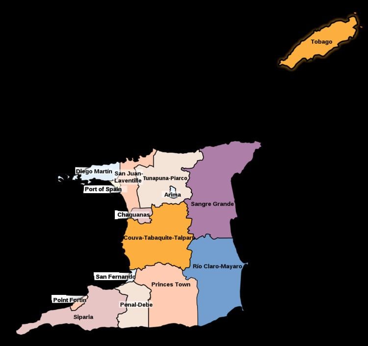 Regional corporations and municipalities of Trinidad and Tobago