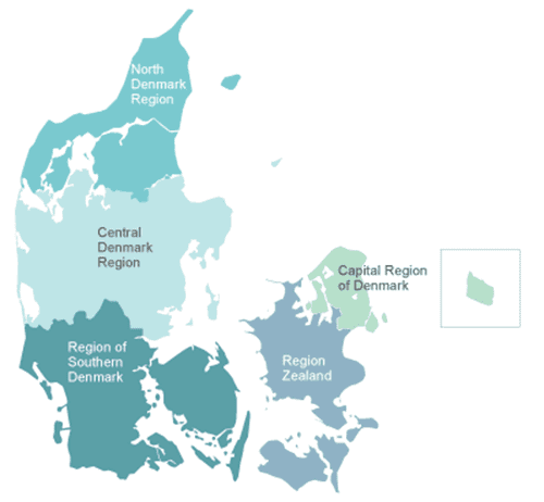 Regions of Denmark Danske Regioner About the regions