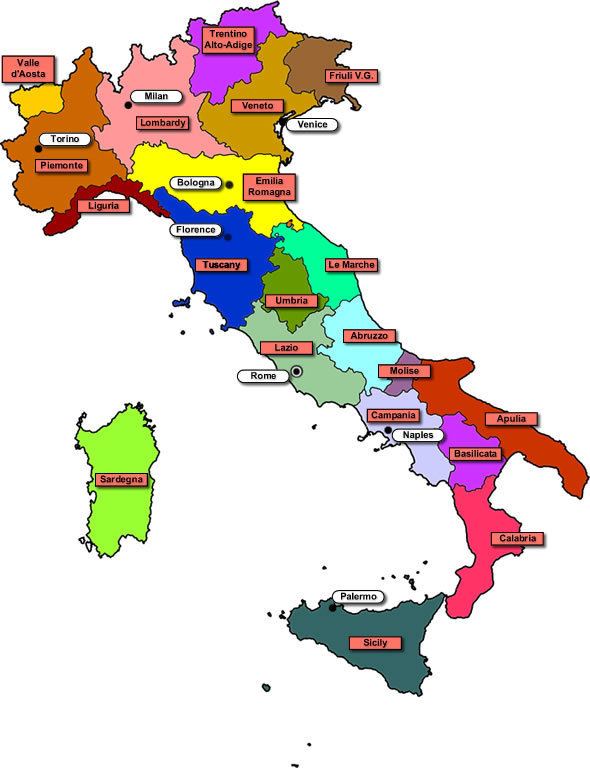 Regions of Italy Italy39s regions