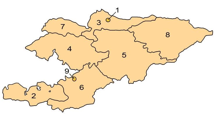 Regions of Kyrgyzstan
