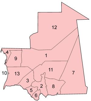 Regions of Mauritania