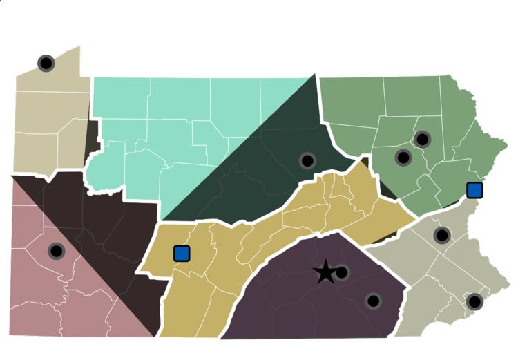 Regions of Pennsylvania FilePennsylvania regions mapsvg Wikimedia Commons