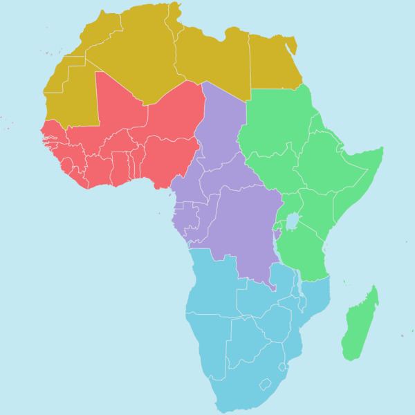 Regions of the African Union