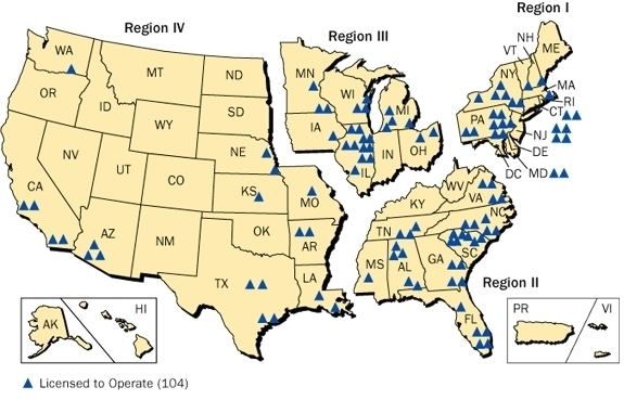 Regions of the Nuclear Regulatory Commission