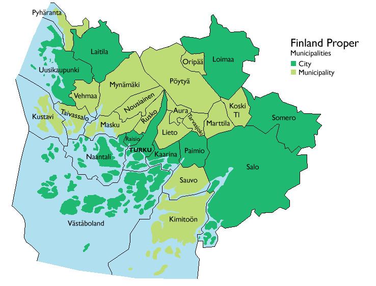 Regions of Western Finland