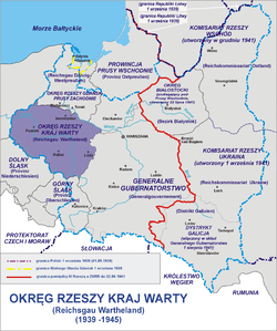 Reichsgau Reichsgau Wartheland Infogalactic the planetary knowledge core