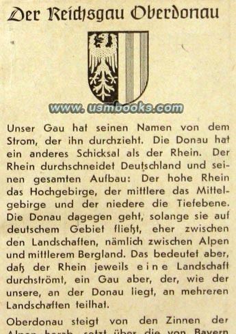 Reichsgau 1943 Book for Evacuees from the Rheinland in Oberdonau