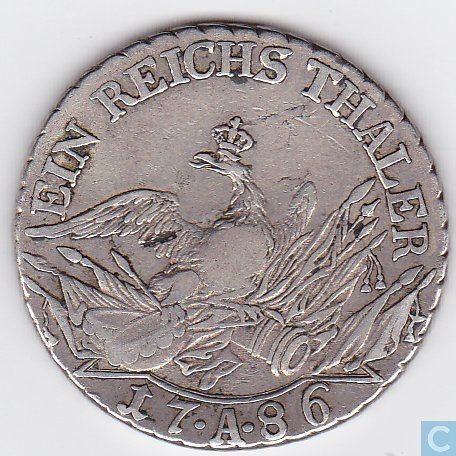 Reichsthaler Prussia 1 reichsthaler 1786 Prussia coins Catawiki