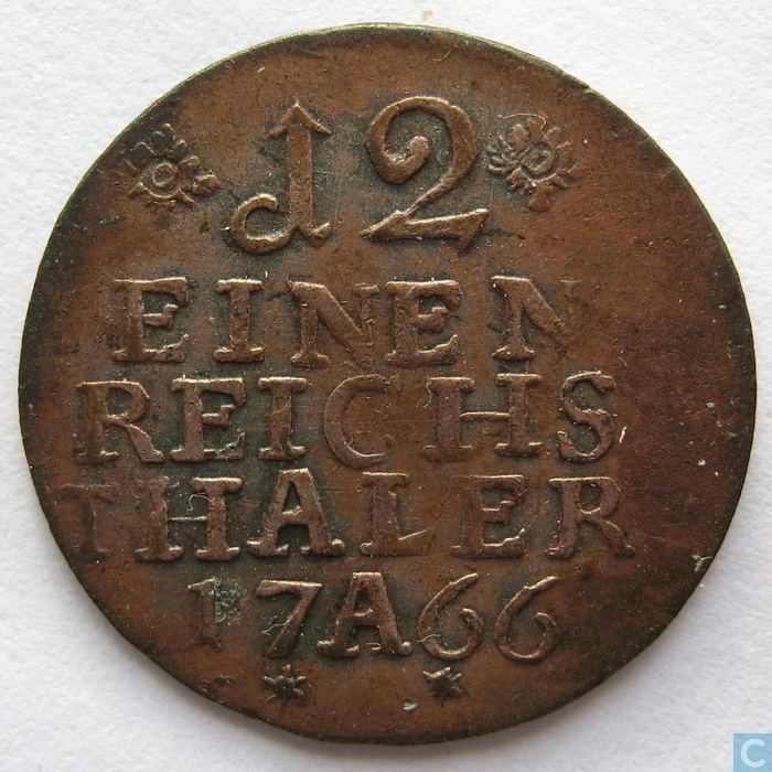 Reichsthaler Prussia 112 reichsthaler 1766 A Prussia coins Catawiki