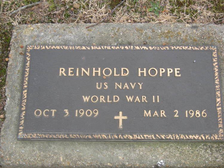 Reinhold Hoppe Reinhold Hoppe 1909 1986 Find A Grave Memorial