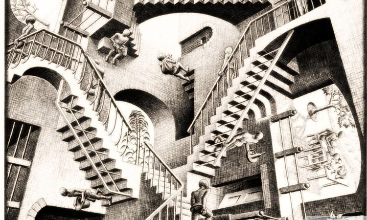 Relativity (M. C. Escher) Relativity by M C Escher HD desktop wallpaper High Definition