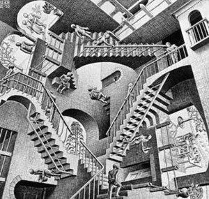 Relativity (M. C. Escher) httpsuploadwikimediaorgwikipediaenthumba
