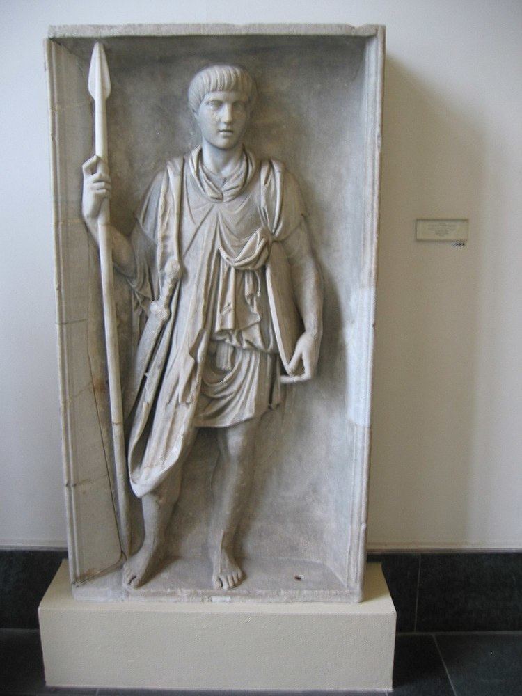 Relief depicting a Roman legionary (Berlin SK 887)