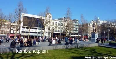 Rembrandtplein Squares in Amsterdam Dam Leidseplein Rembrandtplein