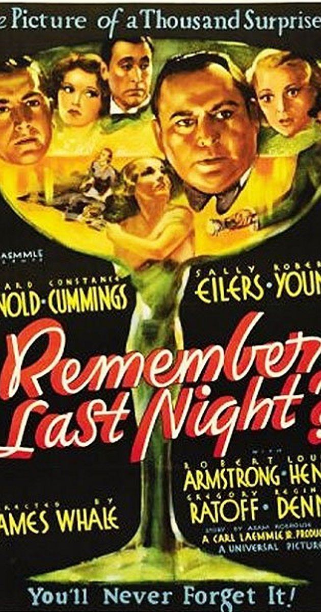 Remember Last Night? Remember Last Night 1935 IMDb