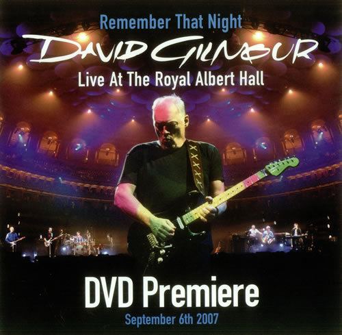 Remember That Night David Gilmour Remember That Night DVD Premiere UK press book 455586
