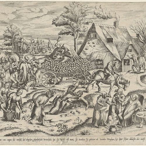 Remigius Hogenberg Allegorie op de hebzucht Remigius Hogenberg 1546 1588
