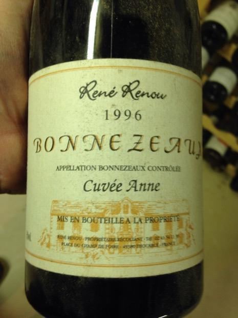 René Renou 1997 Ren Renou Bonnezeaux Cuve Zenith France Loire Valley Anjou