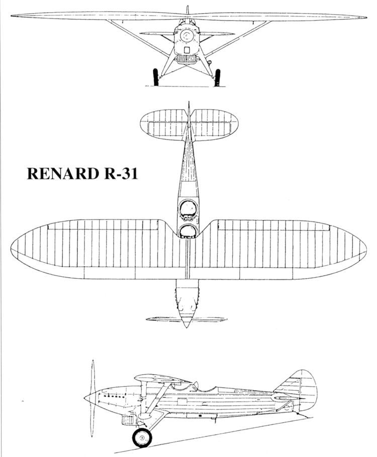 Renard R.31 Belgium Data Sheet Renard R31 in work Heavy Fighters and