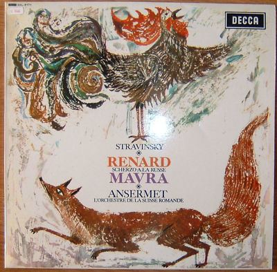 Renard (Stravinsky) popsikecom ANSERMET STRAVINSKY RENARD etc DECCA WBG SXL 6171
