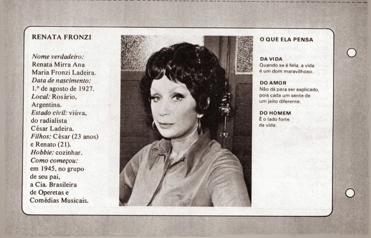Renata Fronzi Astros em Revista RENATA FRONZI A GRANDE VEDETE
