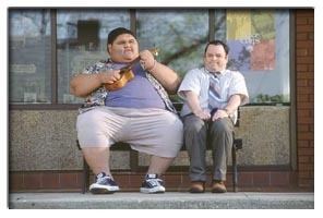 Joshua Shintani and Jason Alexander in a scene from Shallow Hal Movie