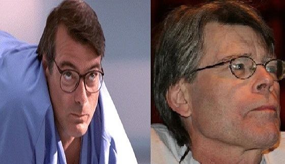 On the left is Rene Kirby who look a like with Stephen King on the right