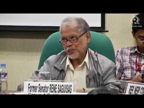 Rene Saguisag Former Senator Rene Saguisag asks Senate to pass