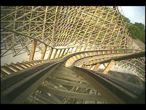 Renegade (roller coaster) Renegade Wooden Roller Coaster Front Seat POV Valleyfair YouTube